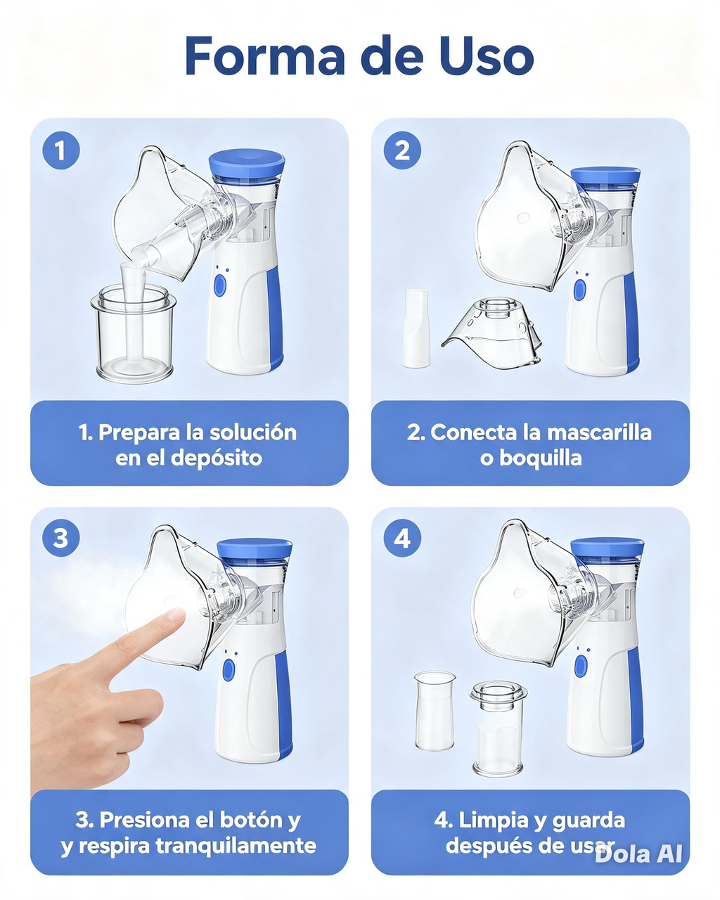 Alivio Respiratorio Inmediato - Nebulizador Ultrasónico Portátil Silencioso