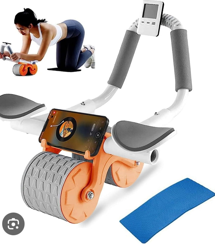 Rueda Abdominal Automática con Cronómetro Digital