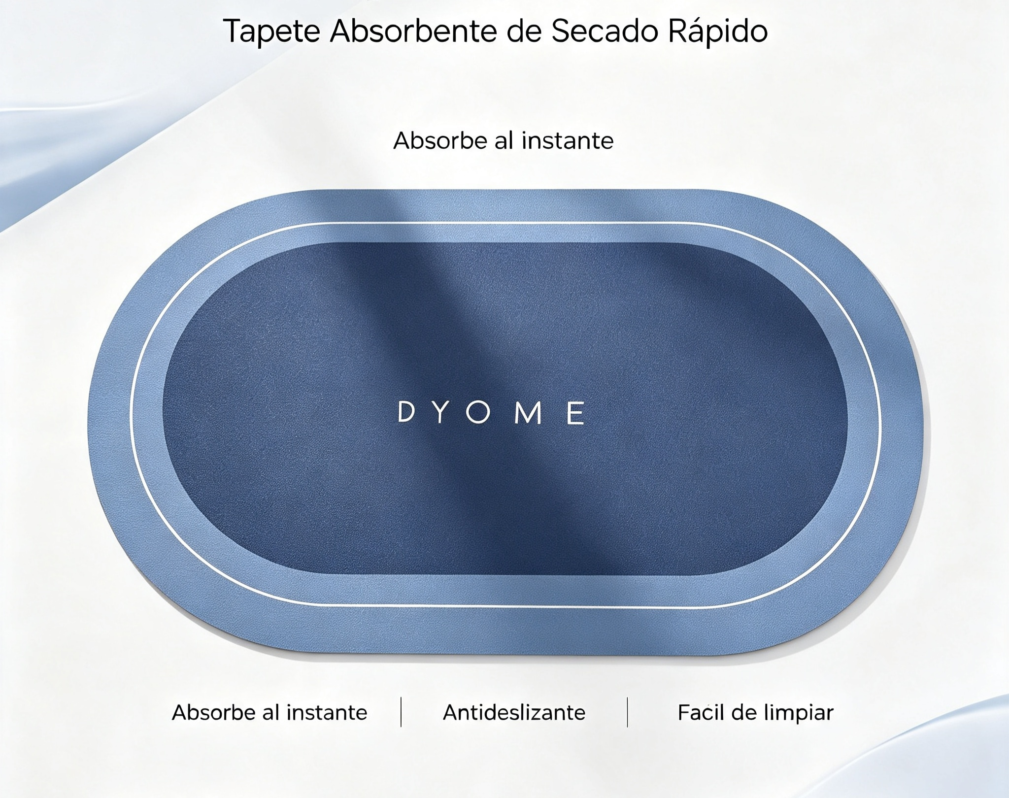 Tapete Absorbente de Secado Rápido Drystep Home | Antideslizante 2x1