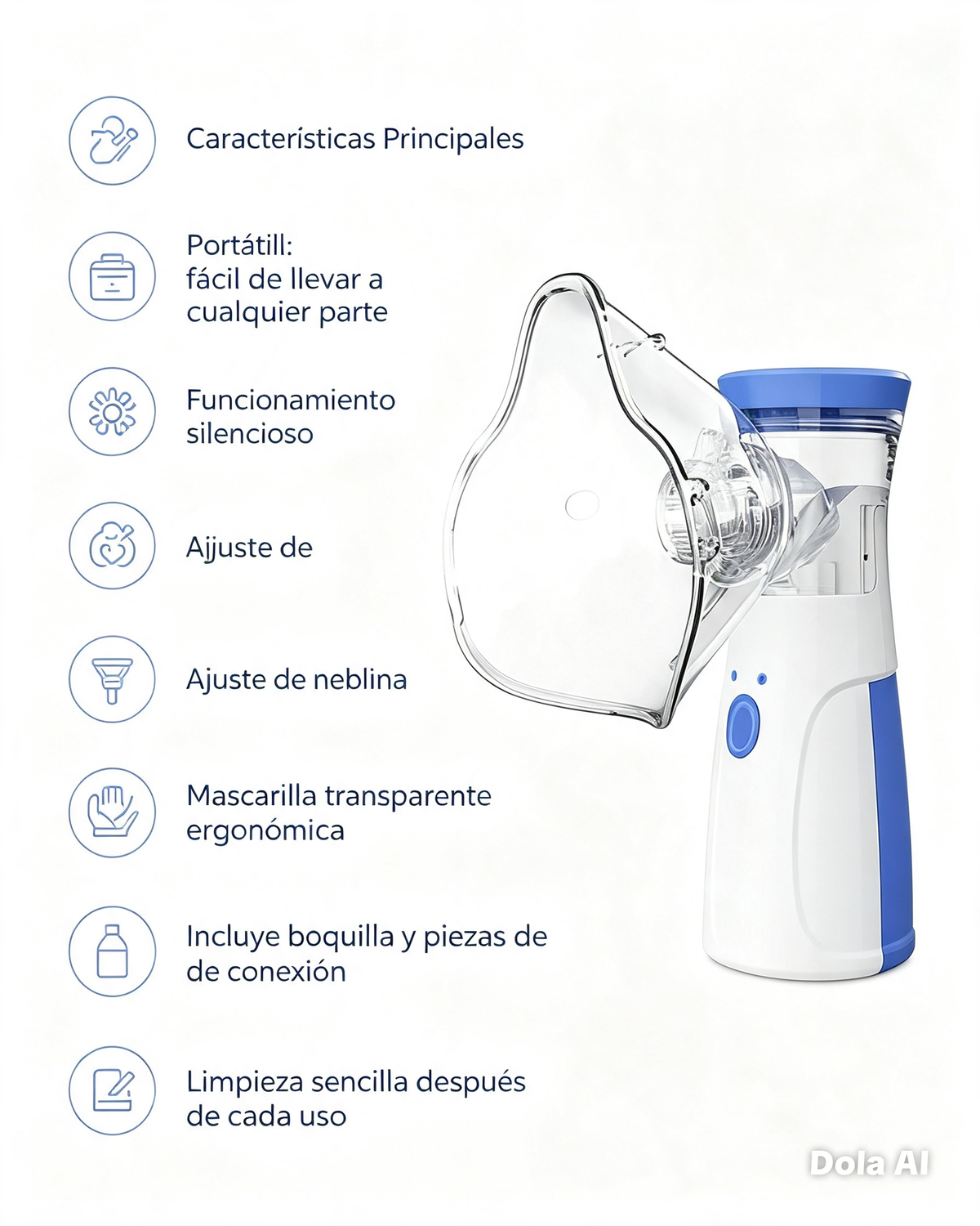 Alivio Respiratorio Inmediato - Nebulizador Ultrasónico Portátil Silencioso